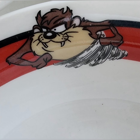 Vintage Gibson Looney Tunes Taz Tasmanian‎ Devil Cereal Bowls Set Of 4 6.5 In - Picture 2 of 6